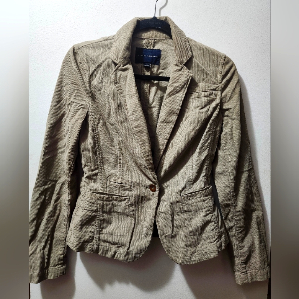Banana Republic Corduroy Blazer, camel tan Color 100% Cotton Size XS